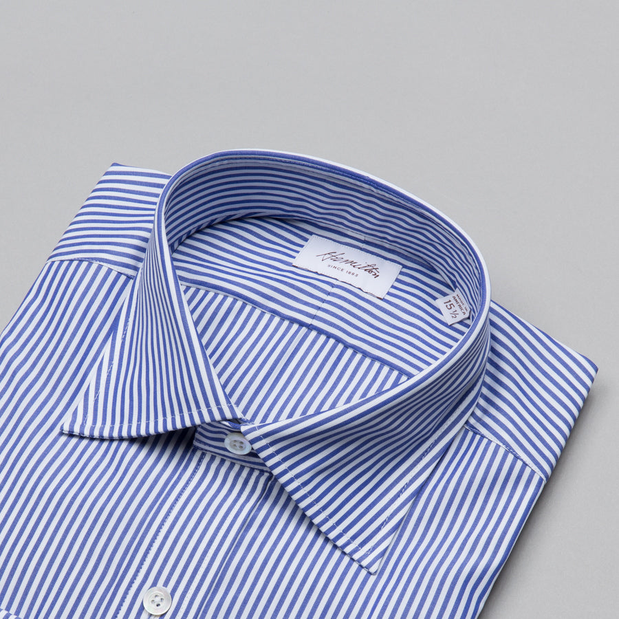 DRESS SHIRT NAVY BENGAL STRIPE ...